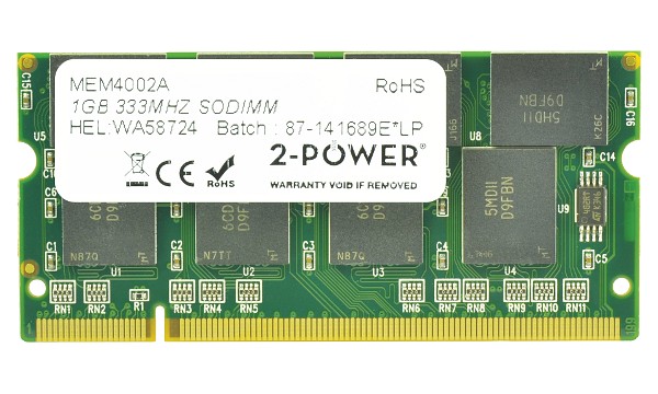 Tecra A4-108 1GB PC2700 333MHz SODIMM