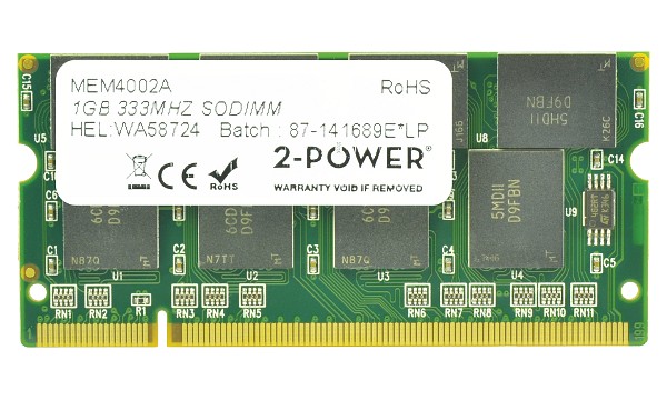 Tecra M2-S530 1GB PC2700 333MHz SODIMM