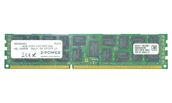 PowerEdge R710 4GB DDR3 1333MHz ECC RDIMM